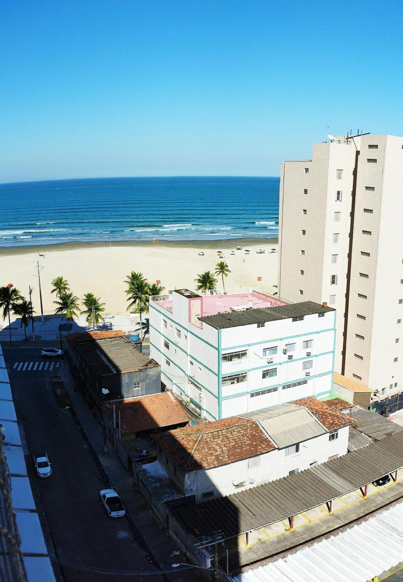 Aconchegante Apartamento Com Vista Para O Mar -Guilhermina Praia Grande Dış mekan fotoğraf